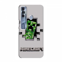Чехол Майнкрафт для Техно Спарк 7 Про (AlphaPrint) Minecraft