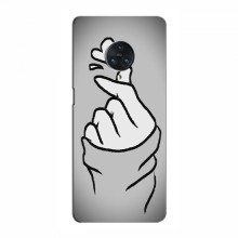 Чехол с принтом для ViVO Nex 3 (AlphaPrint - Знак сердечка) Серый фон - купить на Floy.com.ua
