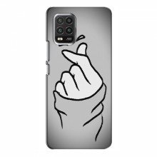 Чехол с принтом для Xiaomi Mi 10 Lite (AlphaPrint - Знак сердечка) Серый фон - купить на Floy.com.ua