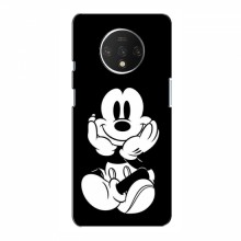 Чехол с принтом для OnePlus 7T - (на черном) (AlphaPrint) Микки Маус - купить на Floy.com.ua