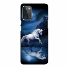 Чехол с принтом для OnePlus 8T - (на черном) (AlphaPrint) Единорог в лесу - купить на Floy.com.ua