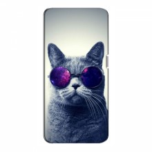 Чехол с принтом для OPPO Find X - (на черном) (AlphaPrint) Кот в очках - купить на Floy.com.ua