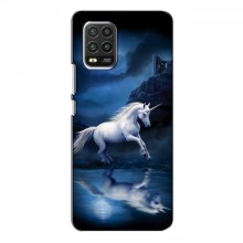 Чехол с принтом для Xiaomi Mi 10 Lite - (на черном) (AlphaPrint) Единорог в лесу - купить на Floy.com.ua