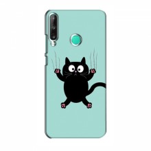 Эксклюзивный чехол для Huawei Y7p (2020) (AlphaPrint - Мультяшные) Падающий кот - купить на Floy.com.ua