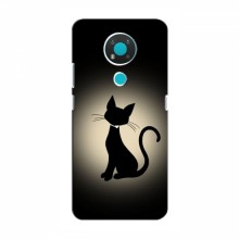 Эксклюзивный чехол для Nokia 3.4 (AlphaPrint - Мультяшные) Котик - купить на Floy.com.ua
