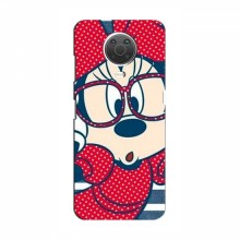 Эксклюзивный чехол для Nokia G10 (AlphaPrint - Мультяшные) Маус в очках - купить на Floy.com.ua