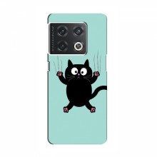 Эксклюзивный чехол для OnePlus 10 Pro (AlphaPrint - Мультяшные) Падающий кот - купить на Floy.com.ua