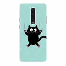 Эксклюзивный чехол для OnePlus 7 (AlphaPrint - Мультяшные) Падающий кот - купить на Floy.com.ua