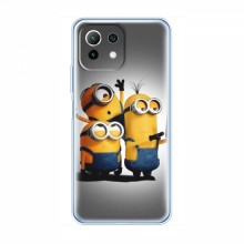 Эксклюзивный чехол для Xiaomi Mi 11 (AlphaPrint - Мультяшные) Селфи Миньонов - купить на Floy.com.ua