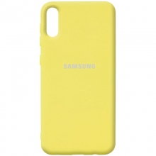 Чехол Silicone Cover Full Protective (AA) для Samsung Galaxy A02 Желтый - купить на Floy.com.ua