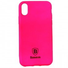 Матовый чехол Baseus Lustre для iPhone 10/10s Розовый - купить на Floy.com.ua
