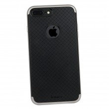 Защитный чехол iPaky для Apple iPhone 7+/7s+ (ТПУ + пластик) Серебристый - купить на Floy.com.ua