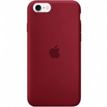 Чехол Silicone Case Full Protective (AA) для Apple iPhone SE (2020) Бордовый - купить на Floy.com.ua