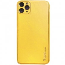 Кожаный чехол Xshield для Apple iPhone 11 Pro Max (6.5") Желтый - купить на Floy.com.ua