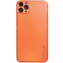Кожаный чехол Xshield для Apple iPhone 11 Pro Max (6.5") Оранжевый - купить на Floy.com.ua
