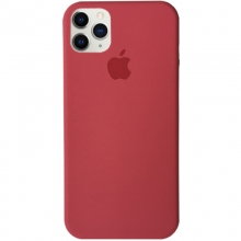 Чехол Silicone Case Full Protective (AA) для Apple iPhone 11 Pro Max (6.5") Бордовый - купить на Floy.com.ua
