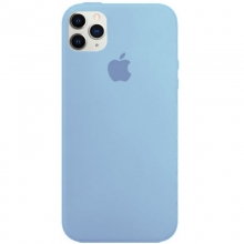Чехол Silicone Case Full Protective (AA) для Apple iPhone 11 Pro Max (6.5") Голубой - купить на Floy.com.ua