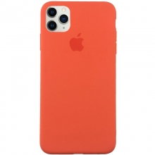 Чехол Silicone Case Full Protective (AA) для Apple iPhone 11 Pro Max (6.5") Оранжевый - купить на Floy.com.ua