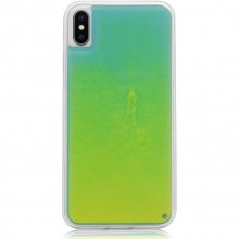 Неоновый чехол Neon Sand glow in the dark для Apple iPhone XS Max (6.5") Зеленый - купить на Floy.com.ua