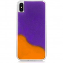 Неоновый чехол Neon Sand glow in the dark для Apple iPhone XS Max (6.5") Оранжевый - купить на Floy.com.ua