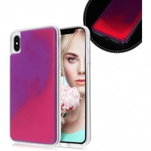 Неоновый чехол Neon Sand glow in the dark для Apple iPhone XS Max (6.5") Розовый - купить на Floy.com.ua