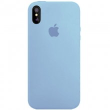 Чехол Silicone Case Full Protective (AA) для Apple iPhone XS Max (6.5") Голубой - купить на Floy.com.ua