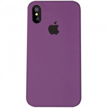 Чехол Silicone Case Full Protective (AA) для Apple iPhone XS Max (6.5") Фиолетовый - купить на Floy.com.ua