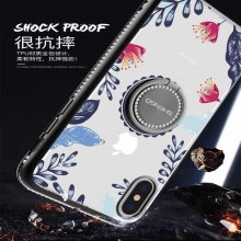 TPU чехол Shengo со стразами и кольцом-держателем для Apple iPhone XS Max (6.5") - купить на Floy.com.ua