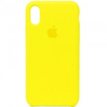 Чехол Silicone Case (AA) для Apple iPhone XS Max (6.5") Желтый - купить на Floy.com.ua