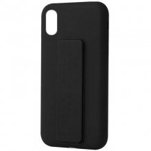 Чехол Silicone Case Hand Holder для Apple iPhone XS Max (6.5") Черный - купить на Floy.com.ua
