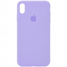 Чехол Silicone Case Full Protective (AA) для Apple iPhone X (5.8") / XS (5.8") Сиреневый - купить на Floy.com.ua