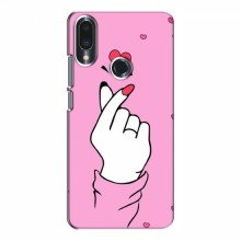 Чехол с принтом для Meizu Note 9 (AlphaPrint - Знак сердечка) - купить на Floy.com.ua