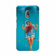 Чехлы с картинкой (Модные) для Motorola Moto G4 Play (AlphaPrint) Девушка на качели - купить на Floy.com.ua
