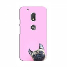 Чехол с принтом (Прикольные) для Motorola Moto G4 Play (AlphaPrint) Собака на розовом - купить на Floy.com.ua
