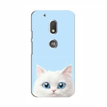 Чехол с принтом (Прикольные) для Motorola Moto G4 Plus (AlphaPrint) Белый кот - купить на Floy.com.ua