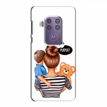 Чехол для Motorola One Zoom (AlphaPrint) с печатью (ПРОЗРАЧНЫЙ ФОН) Мама и сын - купить на Floy.com.ua
