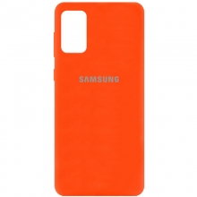 Чехол Silicone Cover Full Protective (AA) для Samsung Galaxy A02s Оранжевый - купить на Floy.com.ua