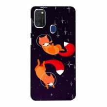 Чехол с печатью (Подарочные) для Samsung Galaxy M21s (AlphaPrint) Лисы - купить на Floy.com.ua