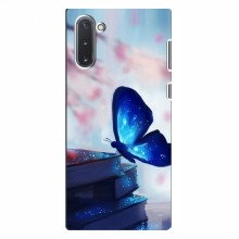 Чехол с печатью (Подарочные) для Samsung Galaxy Note 10 (AlphaPrint) Бабочка синяя - купить на Floy.com.ua