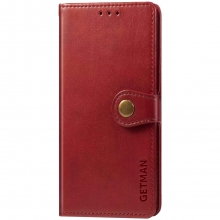 Кожаный чехол книжка GETMAN Gallant (PU) для Xiaomi Mi 10 / Mi 10 Pro Красный - купить на Floy.com.ua