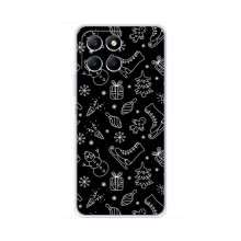 Новогодние, Праздничные Чехлы для Huawei Honor X6a - 2024 год Новогодний фон - купить на Floy.com.ua