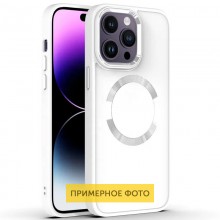 TPU чехол Bonbon Metal Style with MagSafe для Apple iPhone 14 (6.1") Белый - купить на Floy.com.ua