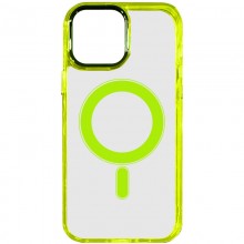 Чехол TPU Iris with MagSafe для Apple iPhone 14 (6.1") Желтый - купить на Floy.com.ua