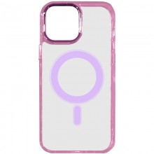 Чехол TPU Iris with MagSafe для Apple iPhone 14 (6.1") Розовый - купить на Floy.com.ua