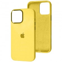 Чехол Silicone Case Metal Buttons (AA) для Apple iPhone 14 (6.1") Желтый - купить на Floy.com.ua