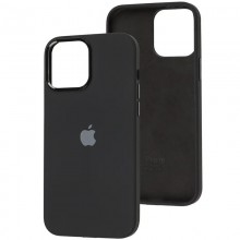 Чехол Silicone Case Metal Buttons (AA) для Apple iPhone 14 (6.1") Черный - купить на Floy.com.ua
