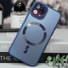 Чехол TPU+Glass Sapphire Midnight with MagSafe для Apple iPhone 12 Pro Max (6.7")