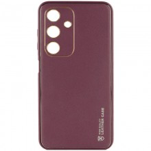 Кожаный чехол Xshield для Samsung Galaxy A25 5G Бордовый - купить на Floy.com.ua