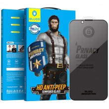 Защитное 2.5D стекло Blueo Full Cover Anti-Peep для Apple iPhone 15 / 14 Pro (6.1") - купить на Floy.com.ua
