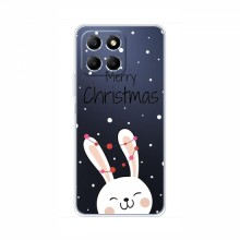 Зимние Чехлы для Huawei Honor X6a - прозрачный фон Рождественский заяц - купить на Floy.com.ua